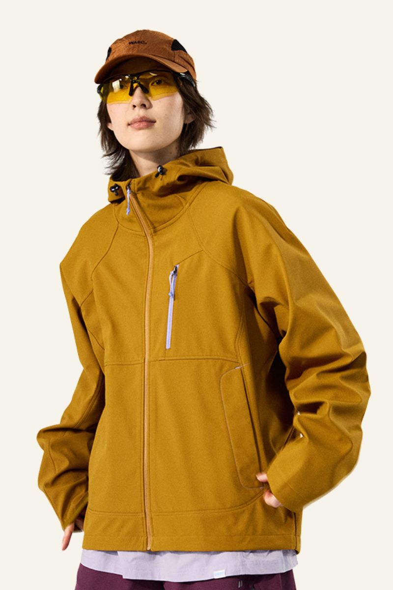 Women's Streetwear Fleece Lined Waterproof Hooded Jacket