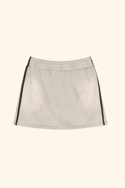 Women's Spring Summer Washed Side Drawstring Spray Skirt