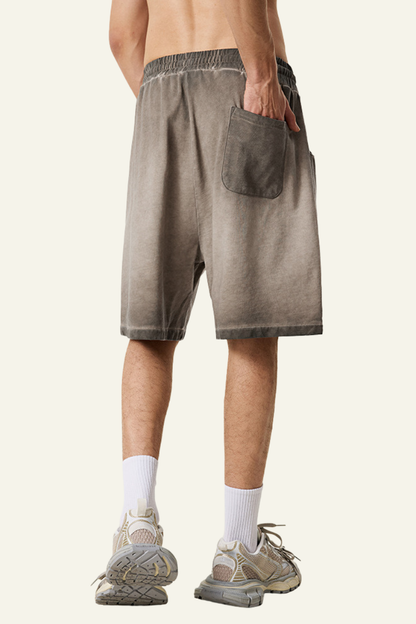 Men's Vintag Washed Cotton Relaxed Short