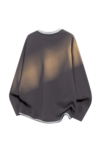 Men's Fall Waffle Crewneck Long-Sleeve Performance Tee