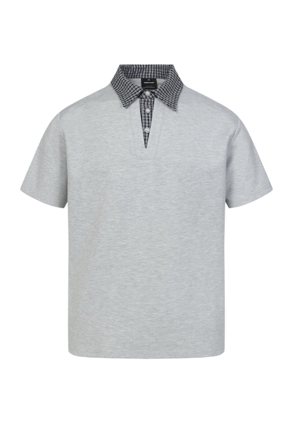 Men's Summer Old Money Plaid Wrinkle-Free Set-in Polo