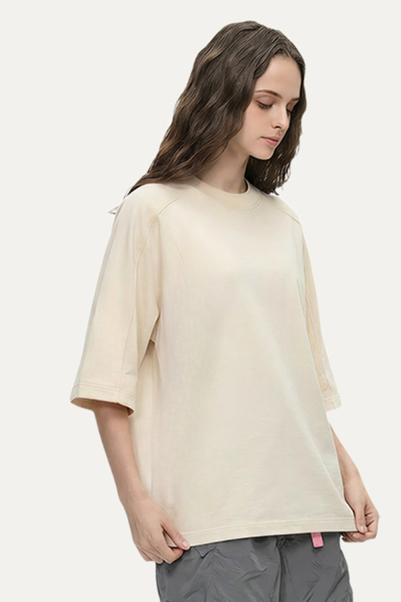 Women's 180g Polyester Cropped Oversized Cooling Tee