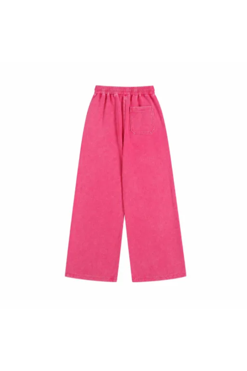 Men Fall Washed Vintage Straight Leg Sweatpants