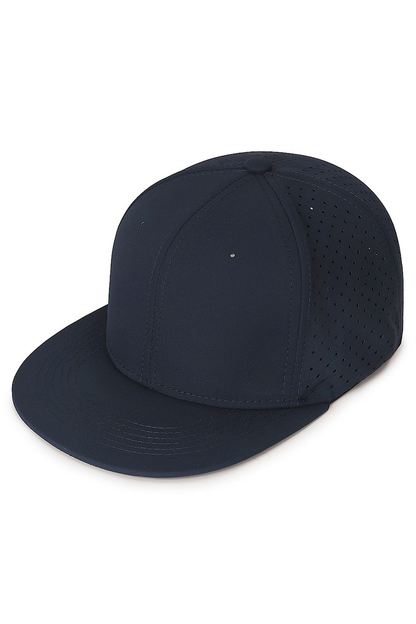 Men's Elastic Solid Flat Brim Mesh Hip Hop Hat