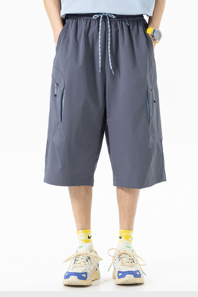 Unisex Summer Straight 7/8 Waterproof Cargo Quick Dry Shorts