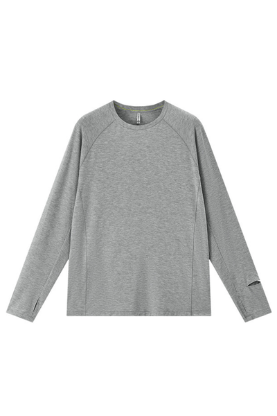 Men's Summer Wool Long Sleeve Outdoor Anti-Odor Tee