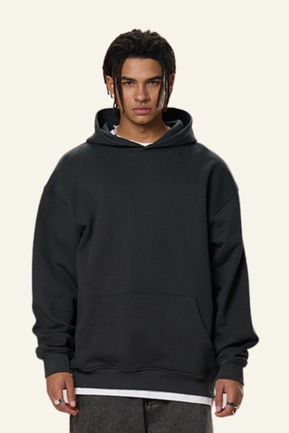 Men's Cotton Streetwear Front Pocket Hooded