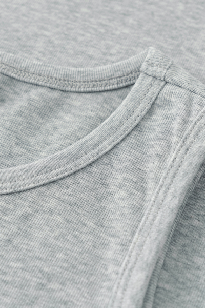 Women's Spring Summer Ribbed Crewneck Solid Tank Top