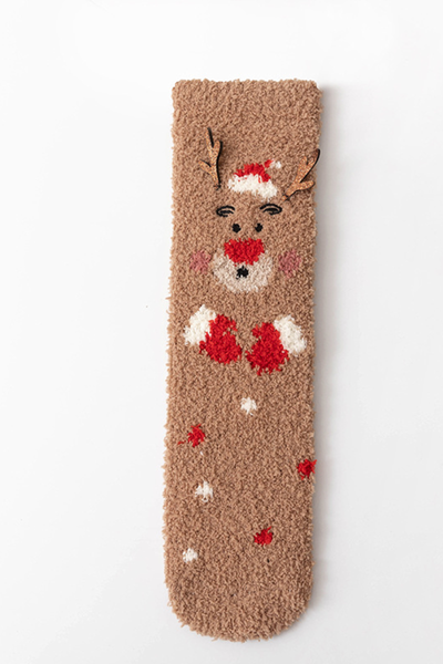 Women's Christmas Non Shedding Coral Fleece Floor Socks