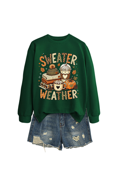 Unisex Fall Clothing Pumpkin Sweater Weather Sweatshirt