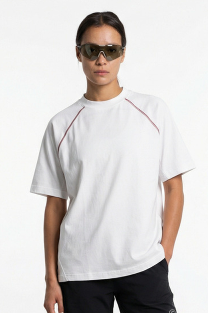 Women's 220g High Stretch Contrast Stitch Raglan Tee