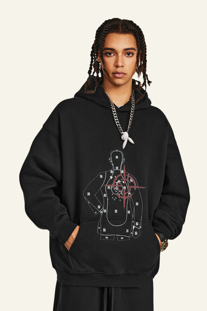 Men's Streetwear Printed Pattern Hoodie
