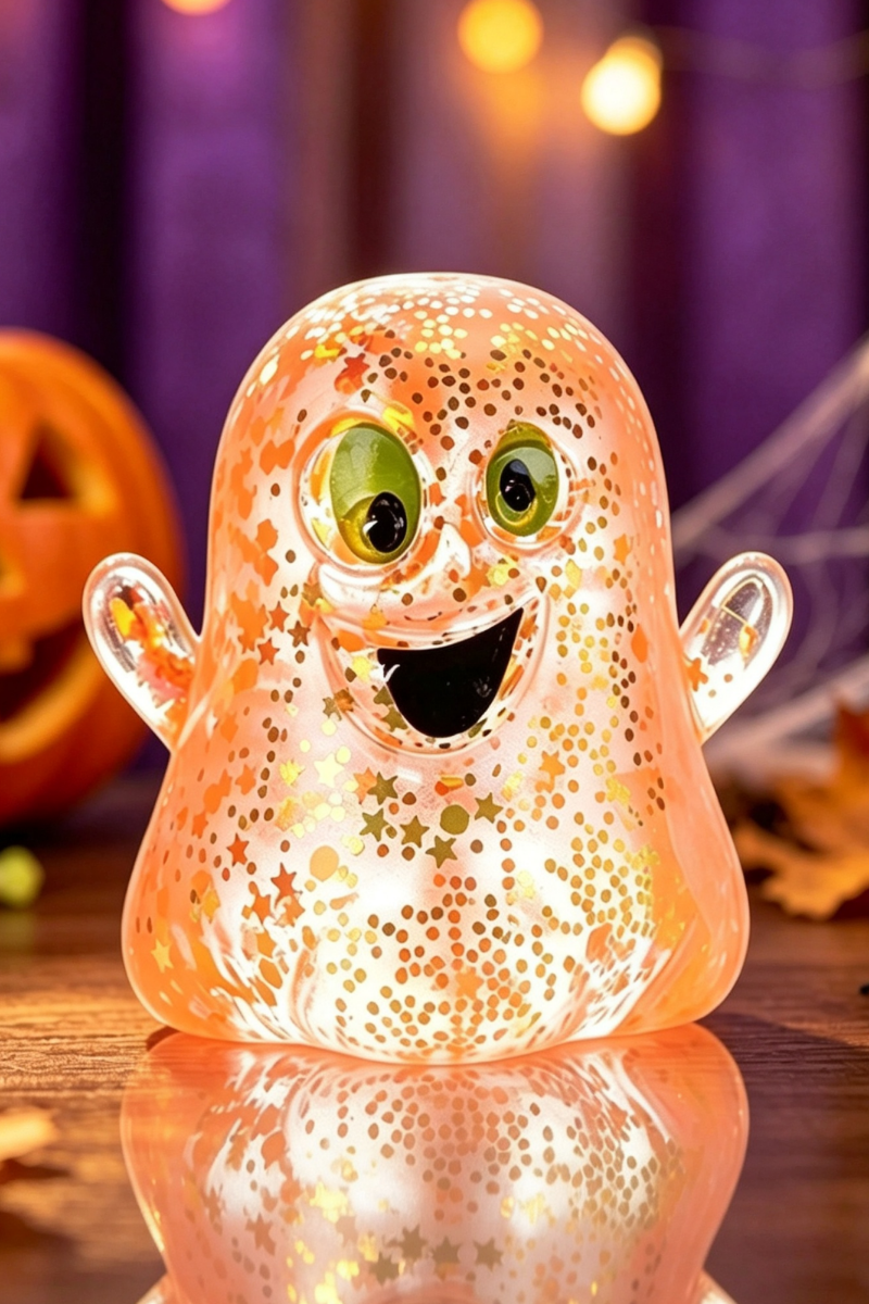 Unisex Fall Halloween Glitter Ghost Slow Rebound Fidget Toy