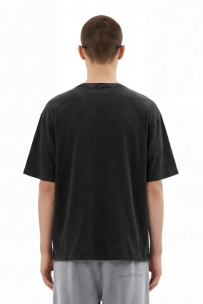 Men's Cotton Vintage Washed Distressed T-shirt