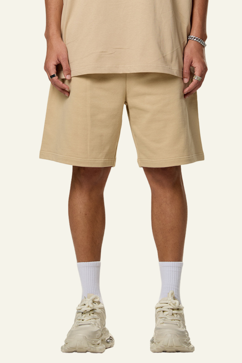 Men's Cotton Heavyweight Drawstring Straight Leg Short