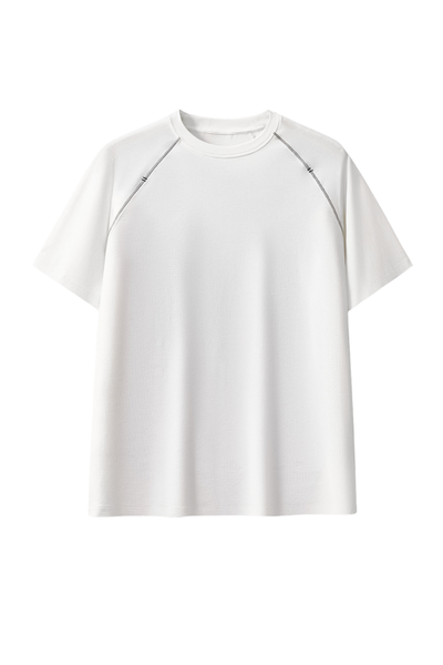 Women's 7A Antibacterial Cotton 3D Patchwork Tee