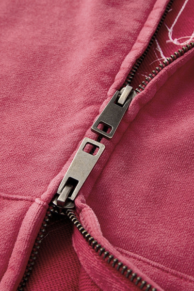 Women Fall Clothing Vintage Rhinestone Zip Up Hoodie