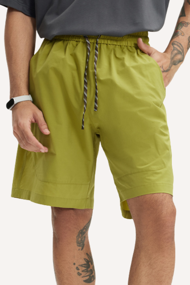 Men's Spring Summer COOLMAX Lightweight Drawstring Shorts