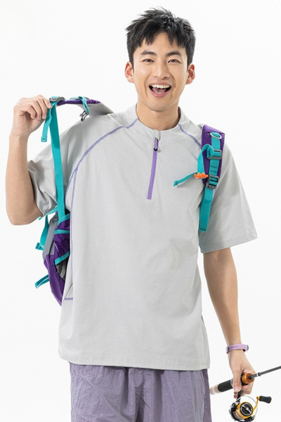 Men's Summer Street Outdoor UPF Antibacterial Quick Dry Tee