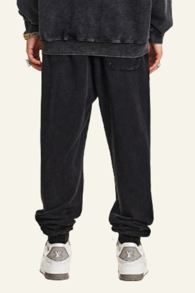Men's Vintage Washed Cotton Cuffed Sweatpants