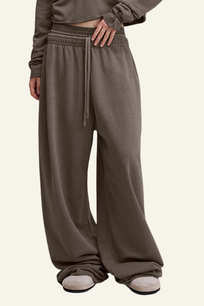 Women's  Vintage-Washed Cotton Straight-Leg Pants.