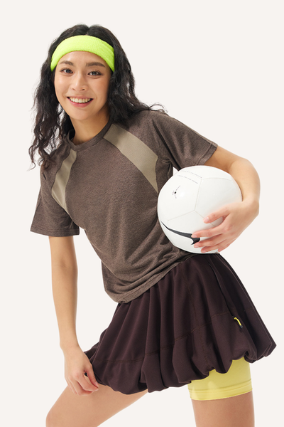 Unisex Summer COOLMAX LYCRA Wicking Quick Dry Colorblock Tee