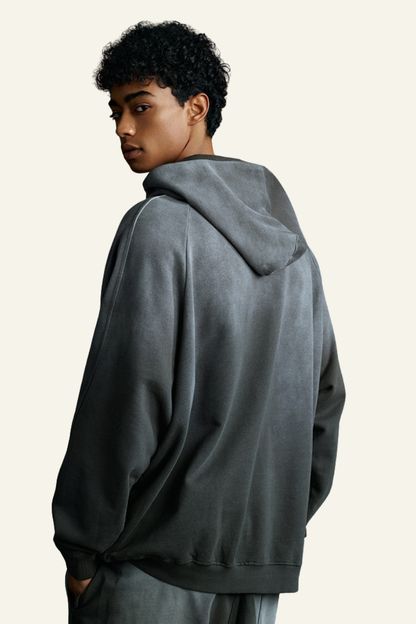 Men's Gradient Color Cotton Hoodie