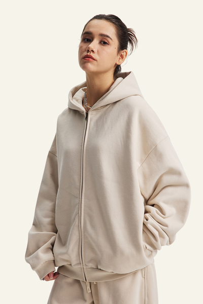 Women's Streetwear Full Zipper Hooded Jacket
