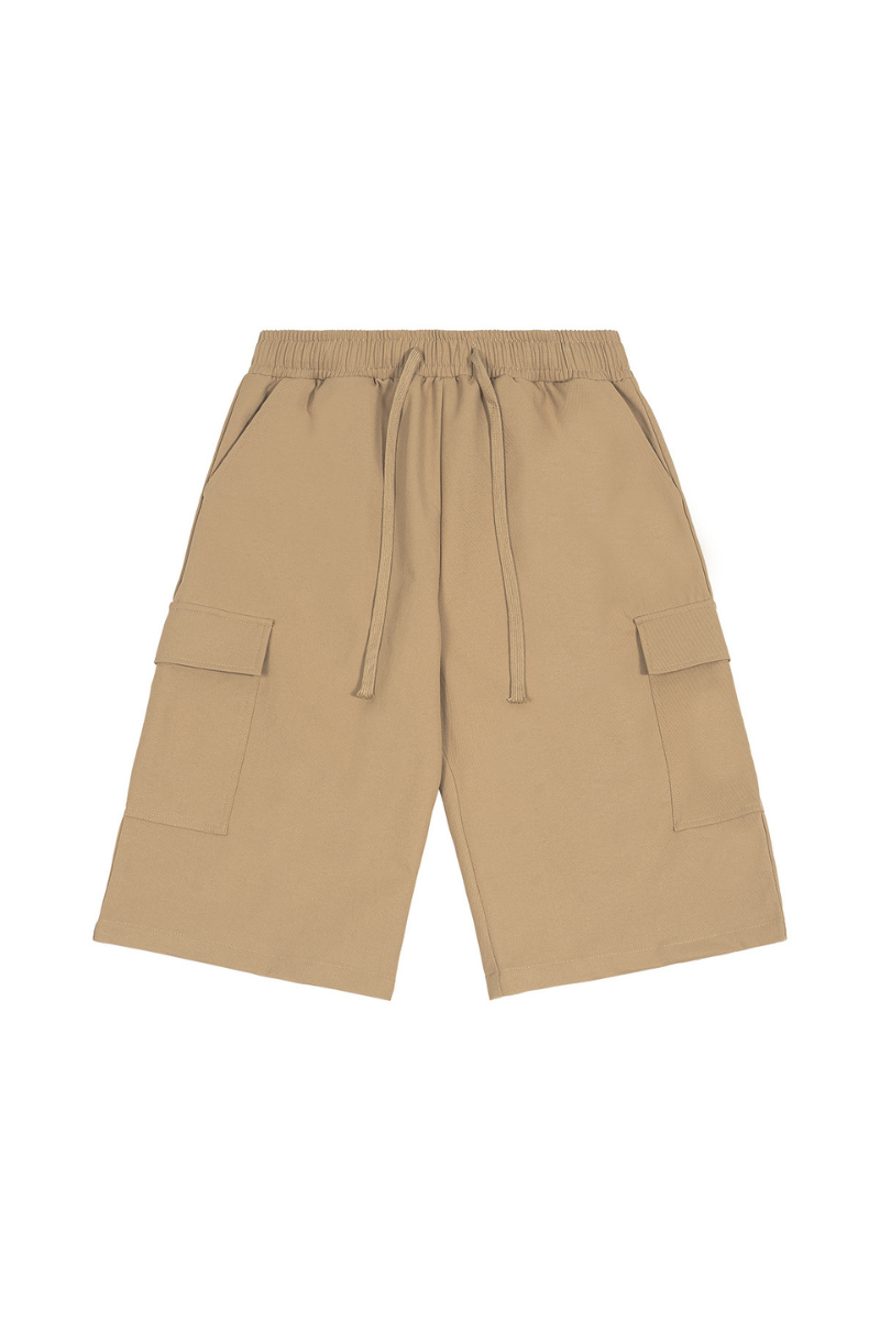 Men's Summer Street Multi-Pocket Cargo Loose 7/8 Shorts