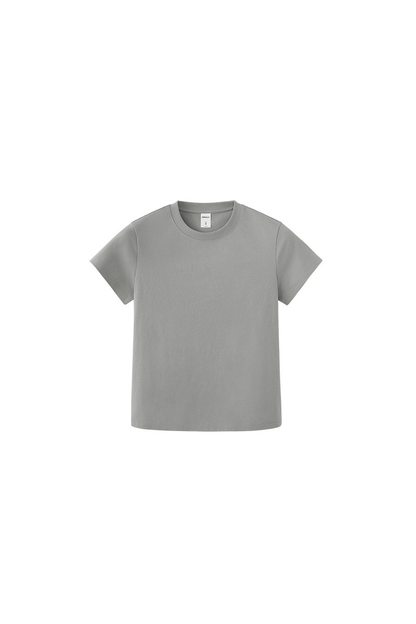 Women's Spring Summer 260g Solid Crewneck Oversized Tee