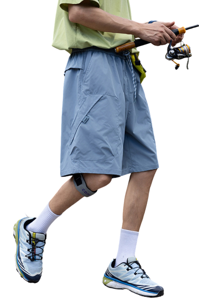 Unisex Summer Hiking Tech Cargo Multi-Pocket 5" Shorts