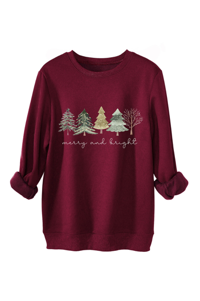 Unisex Fall Clothing Christmas Tree Graphic Sweatshirt