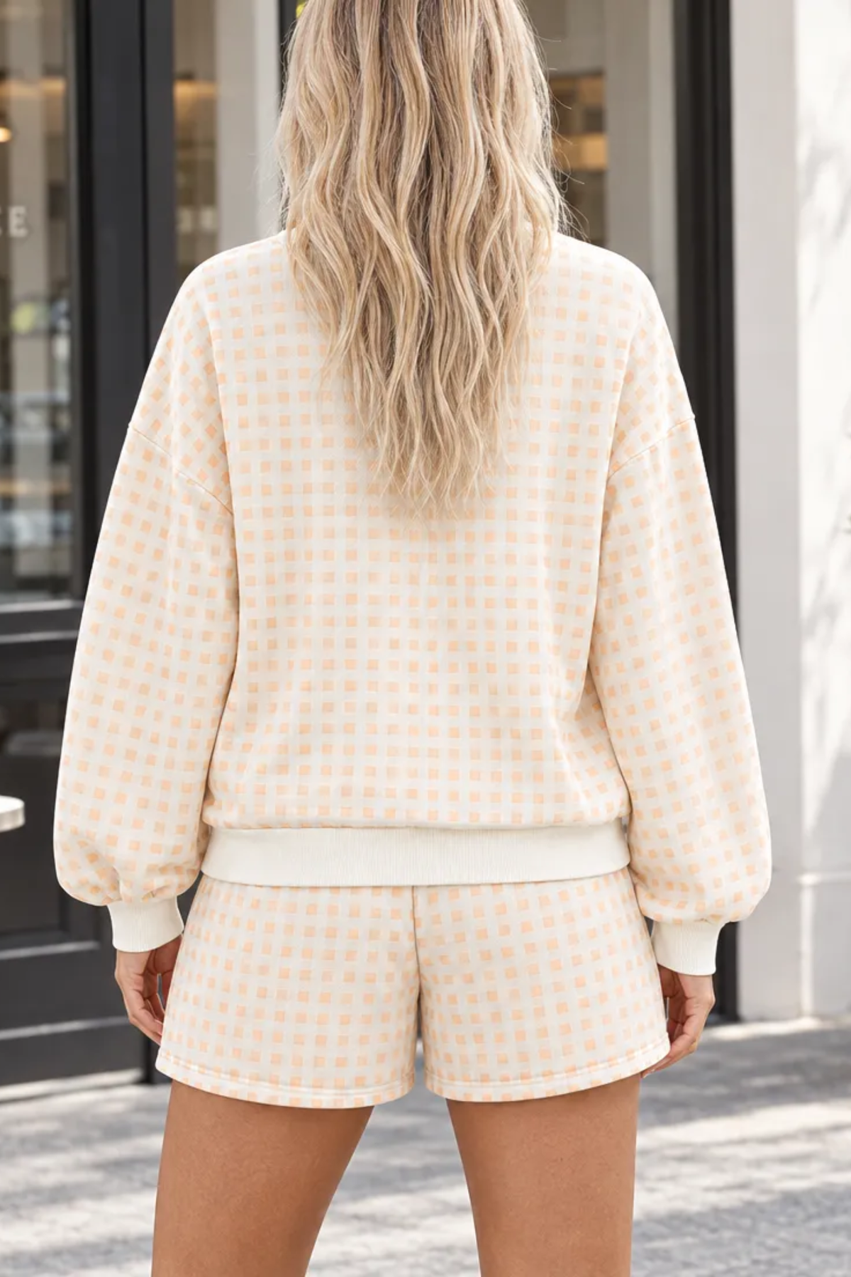 Women's Plaid Multi Pocket Fall Casual 2 Piece Set