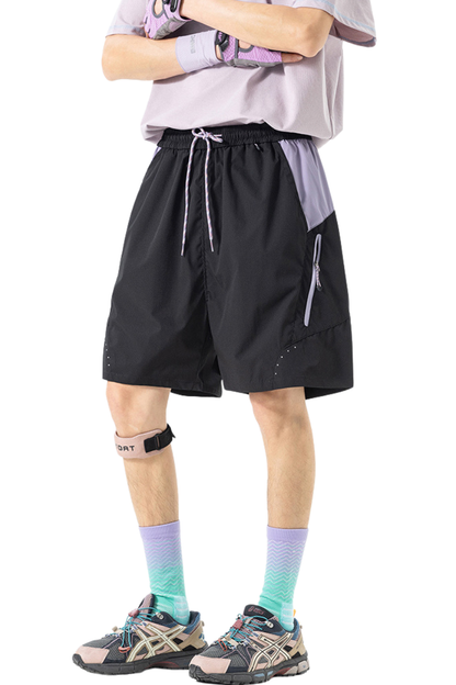 Unisex Outdoor Water-Resistant Colorblock 5" Beach Shorts