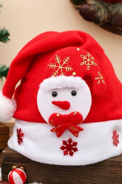 Unisex Winter Christmas 3D Santa Red Plush Party Hat