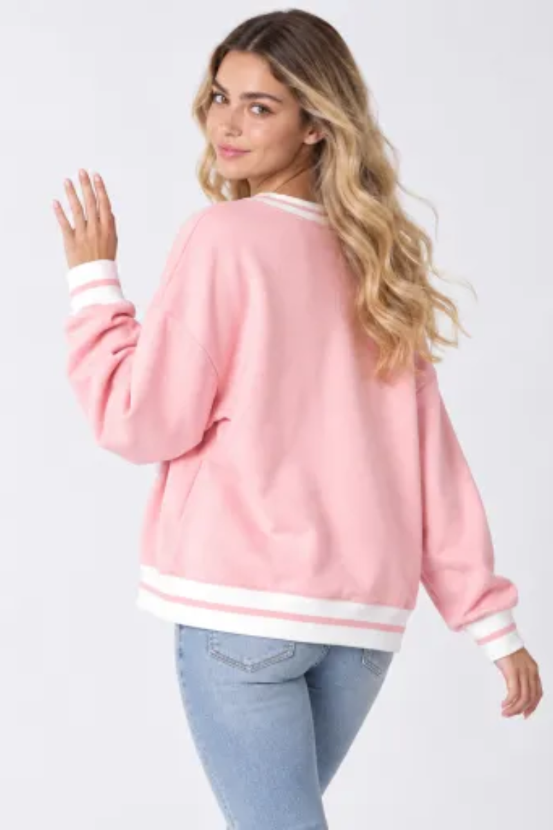 Women Fall Clothing Halloween Ghost Patch Sweatshirt