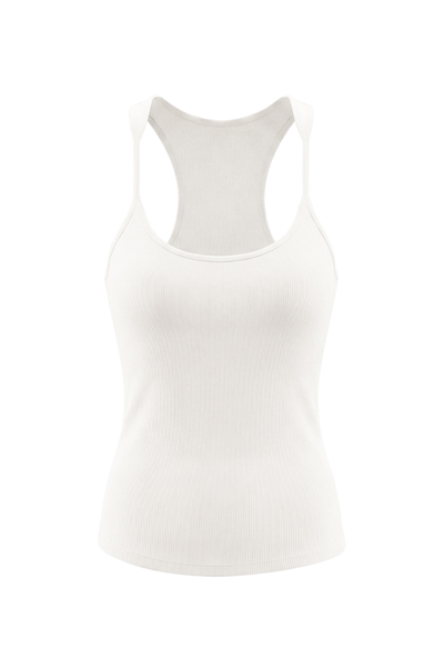 Women's Summer 265g Solid SKM Shaping LowNeck Spaghetti Tank
