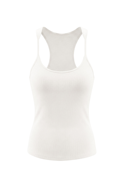 Women's Summer 265g Solid SKM Shaping LowNeck Spaghetti Tank