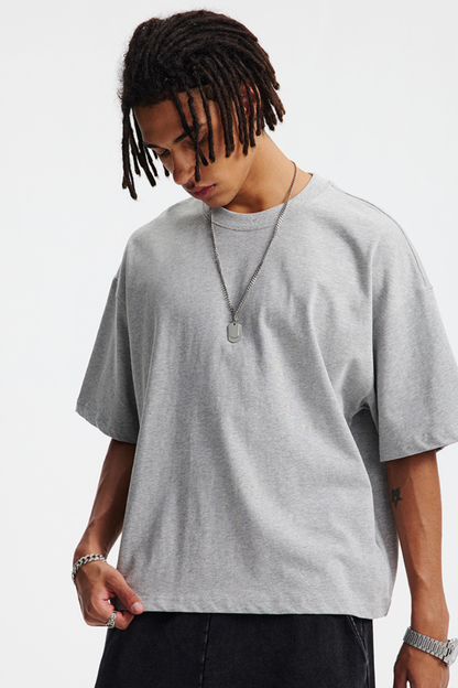 Men's Summer 275g Cotton Boxy Oversized Tee