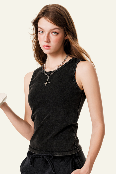 Women's Streetwear Vintage Slimning Tank Top