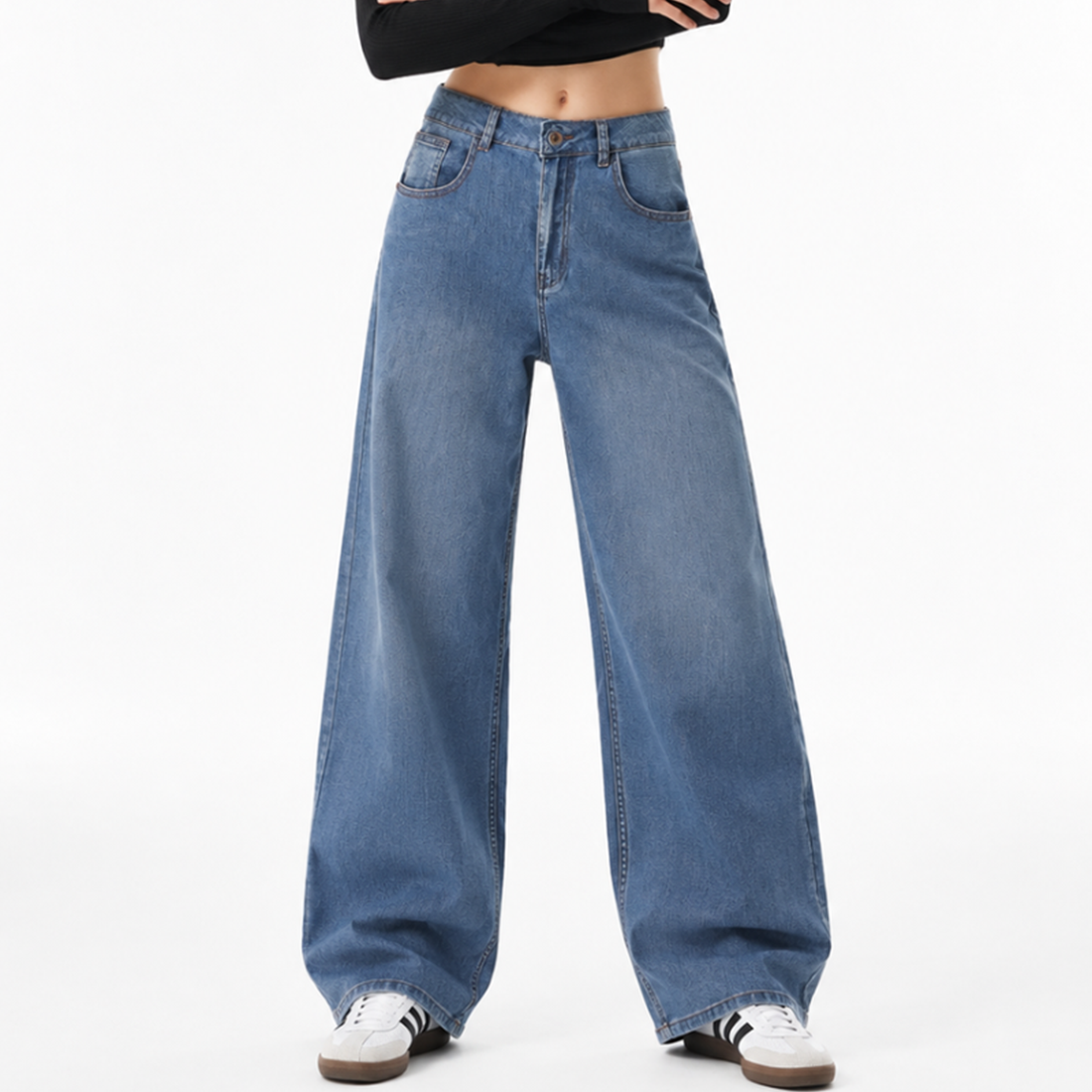 Women's High Waist Wide Leg Jeans