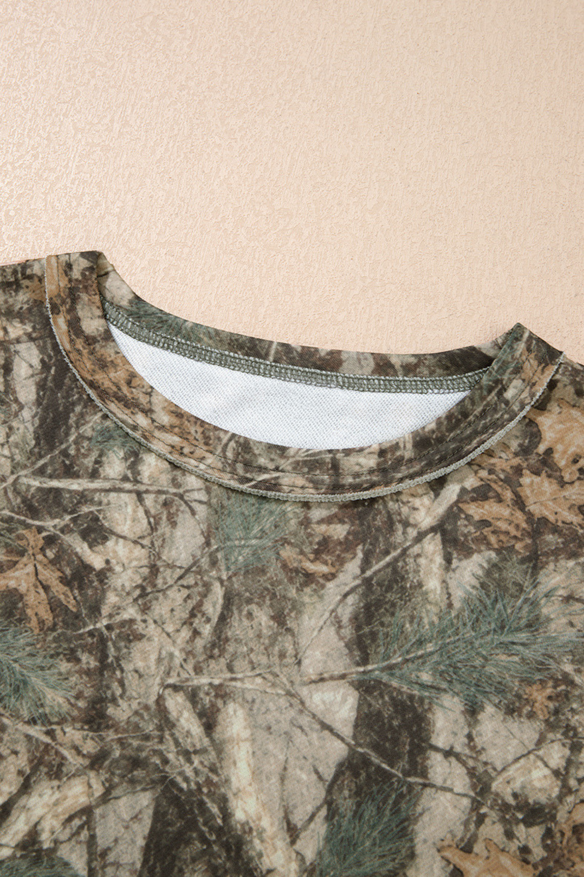 Women's Fall Abstract Print Multi-Pocket 2 Piece Set