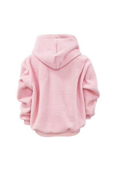 Women Fall Clothing Alpaca Fleece Pet Pocket Hoodie