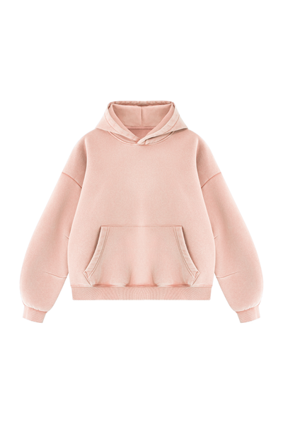 Unisex Fall Clothing Vintage Faded Curved Sleeve Hoodie