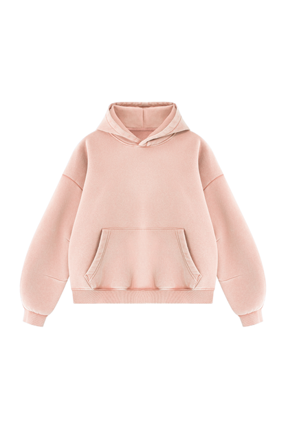 Unisex Fall Clothing Vintage Faded Curved Sleeve Hoodie