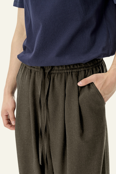 Men's Streetwear Loose-fitting Solid Straight Leg Pants