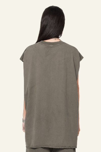 Women's Cotton 270 Heavyweight Washed Side Slit Tank Top