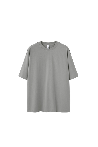 Men's Spring Summer 260g Solid Crewneck Oversized Tee