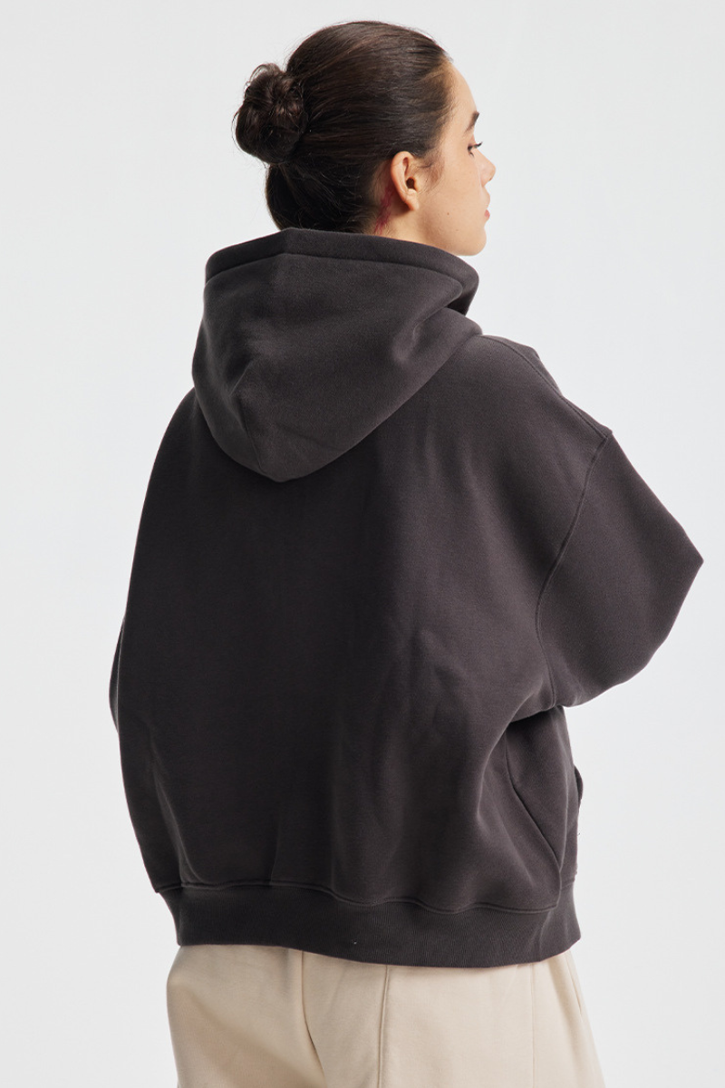 Women's Streetwear Two-Way Zipper Hooded Jacket