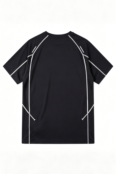 Men's Summer Reflective Contrast Quick-Dry Athletic T-Shirt